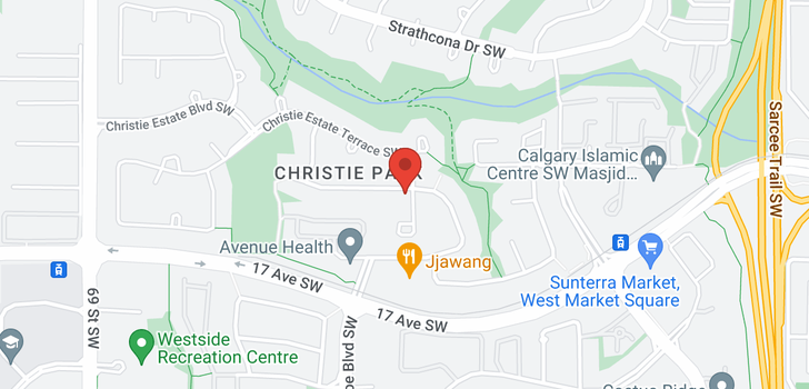 map of 143 Christie Park View SW